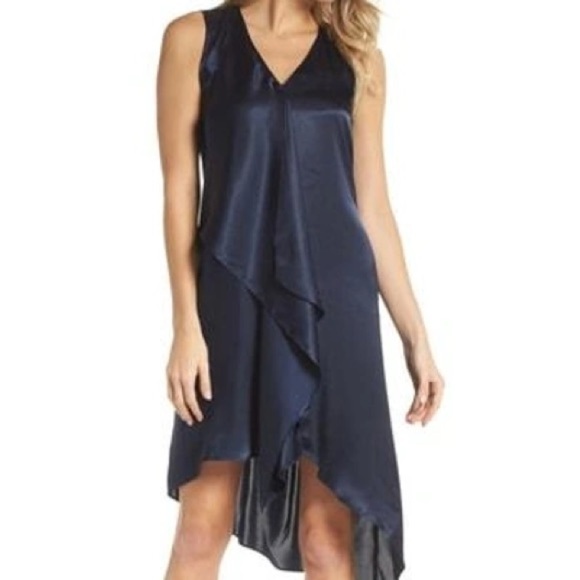 Adrianna Papell Dresses & Skirts - NWT Adrianna Papell Blue Moon Asymmetrical Sleeveless Trapeze Midi Dress